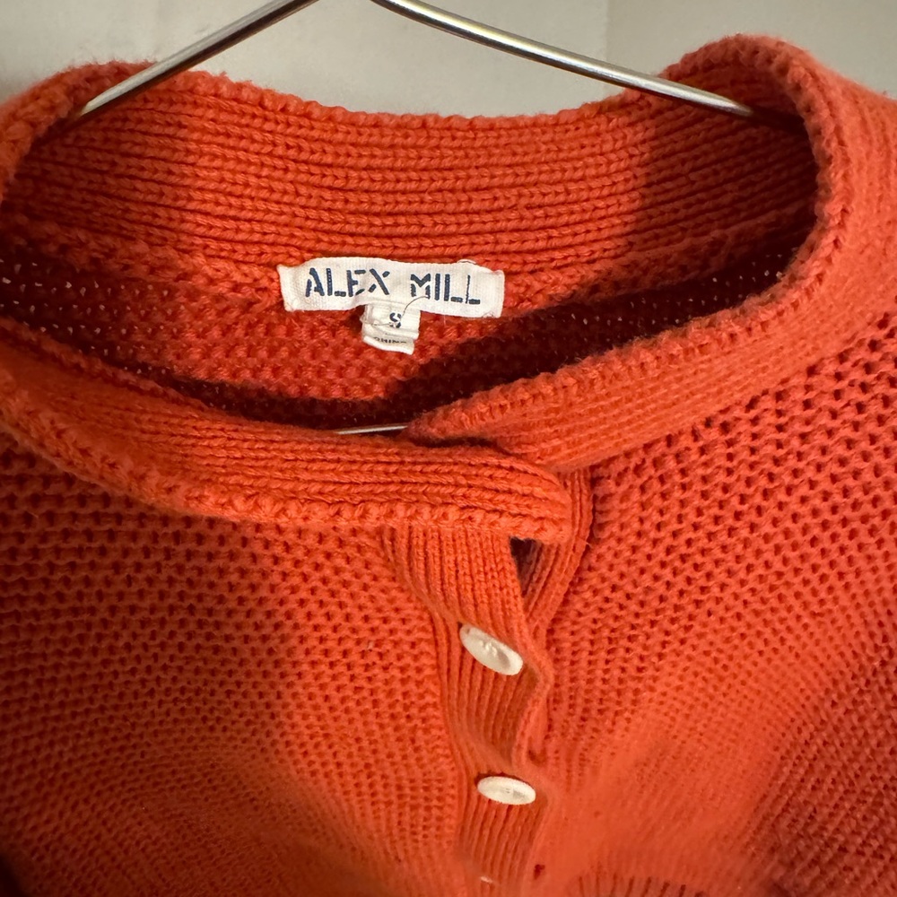Alex Mill Orange Knit Sweater